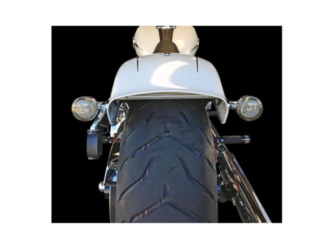 Hovedbilde CUSTOM DYNAMICS BILLET LED TAILLIGHT CHROME WITH CLEAR LENS, Baklampe