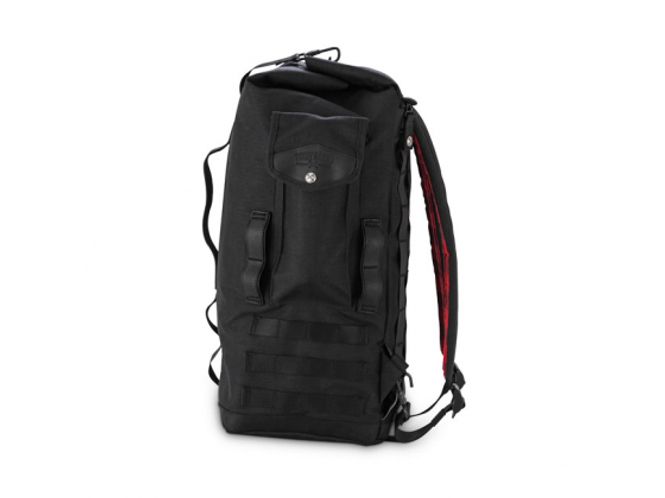 Hovedbilde BURLY VOYAGER SISSY BAR BACKPACK BLACK CORDURA, Pakksekk / Ryggsekk