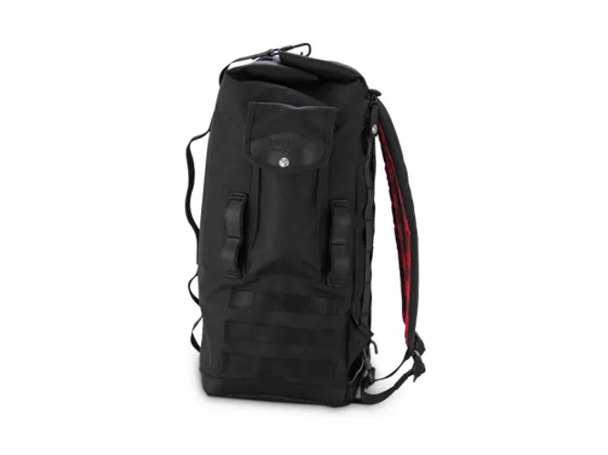 Hovedbilde BURLY VOYAGER SISSY BAR BACKPACK BLACK CORDURA, Pakksekk / Ryggsekk