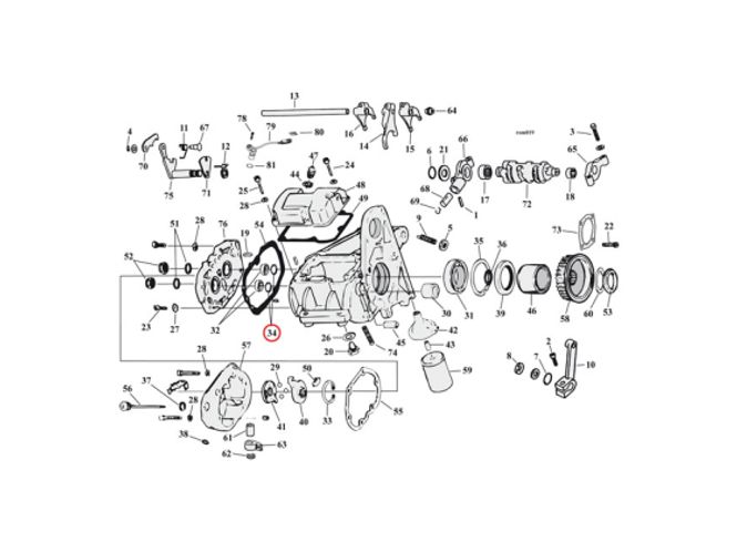 Hovedbilde Retaining ring, transmission bearing