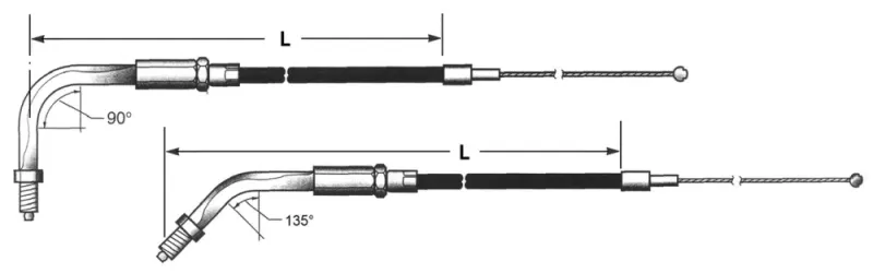 BARNETT THROTTLE CABLE (47