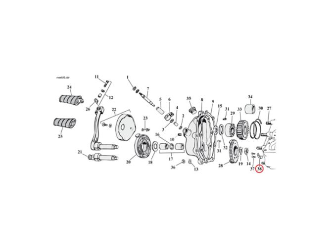 Hovedbilde BUMPER PLATE, STARTER CRANK, BUMPER PLATE, STARTER CRANK