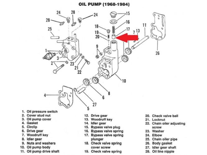 Hovedbilde PLUG, OIL PUMP RELIEF VALVE, COLONY PLUG, OIL PUMP RELIEF VALVE