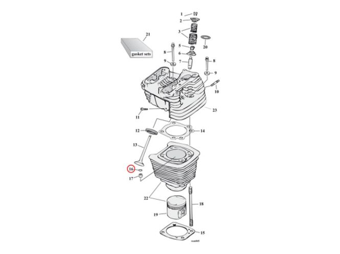Hovedbilde O-Ring.CYL HEAD/OIL PUMP BODY/CASE