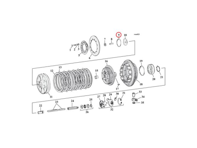 Hovedbilde RETAINING RING, CLUTCH ADJUSTER PLATE, 