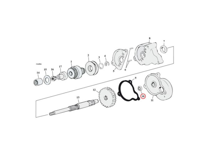 Hovedbilde BEARING STARTER SHAFT. INNER 67-80 XL; 65-88 B.T