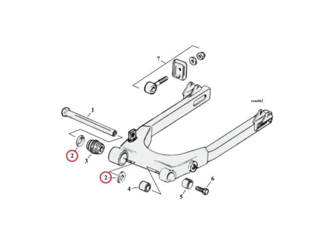 Hovedbilde DUST SHIELD, BEARING SWINGARM, DUST SHIELD, BEARING SWINGARM