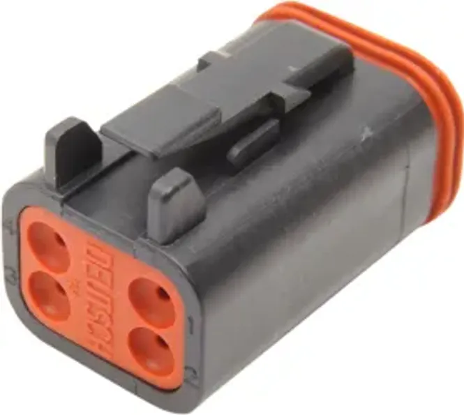 Hovedbilde NAMZ PLUG,DEUTSCH,BLACK 4 PIN 21200056 / DP-4B