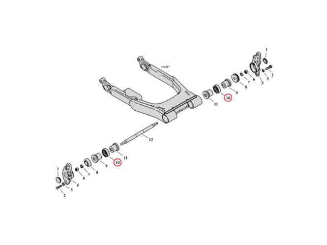 Hovedbilde ALL BALLS RACING, SWINGARM BEARING SET
