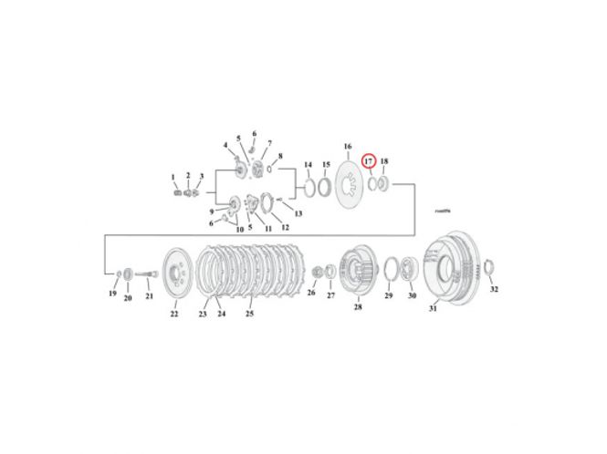 Hovedbilde RETAINING RING, CLUTCH ADJUSTER PLATE, RETAINING RING, CLUTCH ...