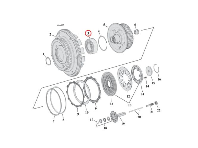 Hovedbilde BEARING, CLUTCH HUB (DOUBLE ROW), BEARING, CLUTCH HUB (DOUBLE ROW)