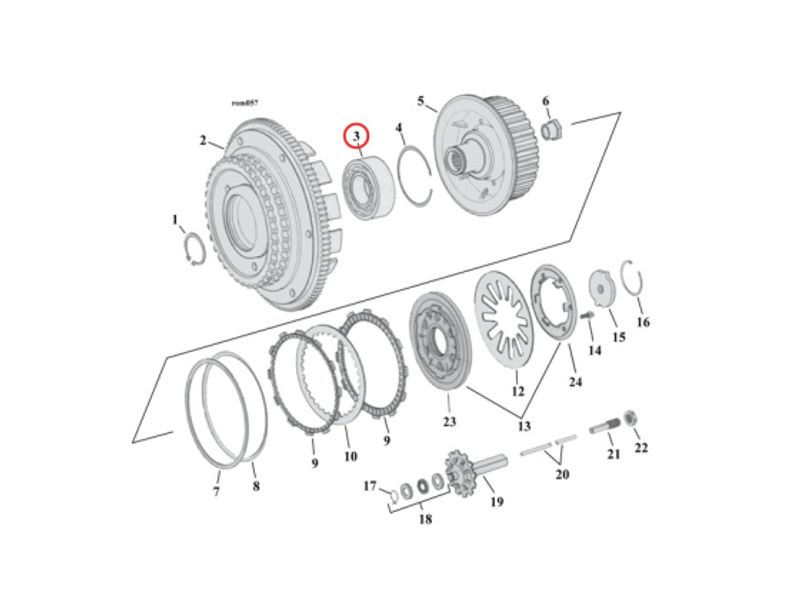 BEARING, CLUTCH HUB (DOUBLE ROW), BEARING, CLUTCH HUB (DOUBLE ROW)