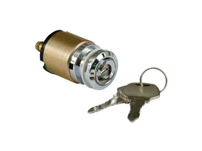 Hovedbilde FX STYLE IGNITION SWITCH 'THIN', FLAT KEY. CHROME, Tennings lås